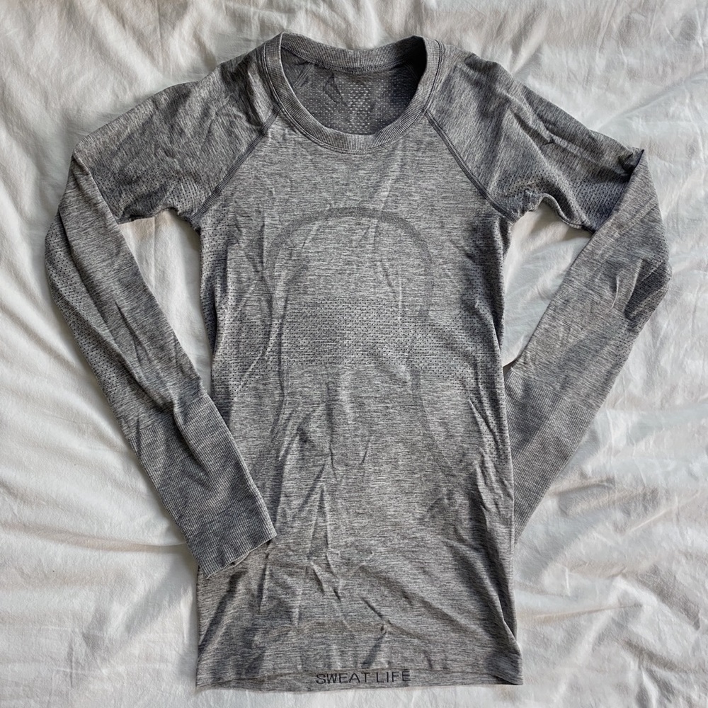 LULULEMON swiftly tech long sleeve (grey)